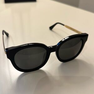 Gentle monster black and gold sunglasses